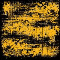 Yellow and Black Abstract Grunge Pattern vector