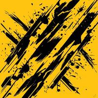 Rugged Yellow and Black Grunge Texture vector