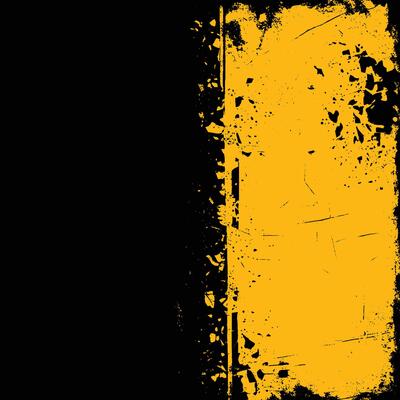 Grunge Style Yellow and Black Background