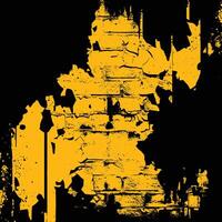 Yellow and Black Grunge Background Design vector