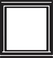 A black and white square frame with a white border vector