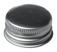 Aluminum bottle cap on isolated background photo