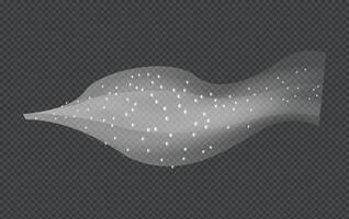 Water spray white smoke or fog dust and dots, mist of atomizer. Trigger Sprayer effect with spray or stream nozzles. Abstract dots clouds, blizzard. 3d elements illustration vector