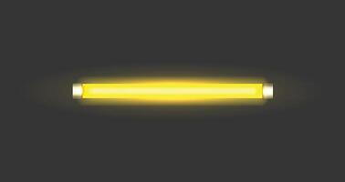 Neon Led Light Tube Glowing Lamp in Vibrant Colors, creating a striking ambiance vector