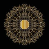 Circular pattern in form of decorative mandala design background vector