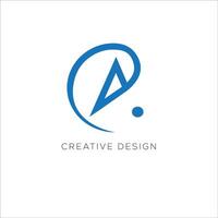 A initial logo design vector