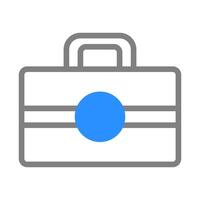 Simple briefcase icon. Concept of tools, work, and business. vector