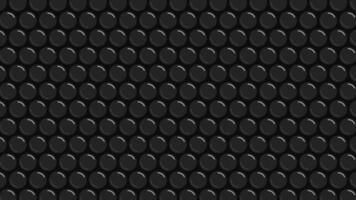 A seamless black bubble wrap pattern illustration with glossy and reflective spheres on a dark background, creating a modern and minimalistic design for various creative uses. vector