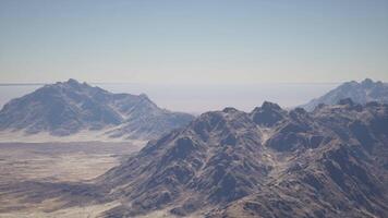 A view of a mountain range from an airplane video