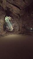 Subterranean Cave Filled With Rocks and Water video