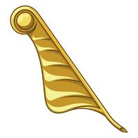 Feather of Maat used in the Judgement of Osiris, Feather of Truth of the Egyptian Goddess Maat vector