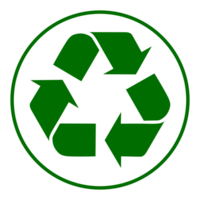 3R Sign, Reduce, Reuse, Recycle Icon Symbol, can use for Pictogram, Apps, Website, Environmental Poster Theme, Logo Gram, Label, Mark or Graphic Design Element. in Circle png