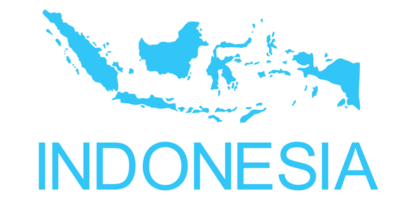 Indonesian Map in Blue Color, Map of Indonesia, can use for App, Art Illustration, Website, Pictogram, Infographic or Graphic Design Element. In Blue Color png
