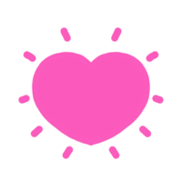 pink cute heart png