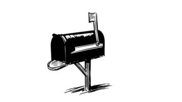 forms a sketch of the mailbox icon video