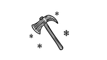 sketch of the ice ax icon video