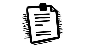 forms a sketch of the test card icon video