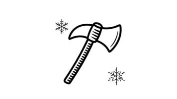 a sketch of the ice ax icon video