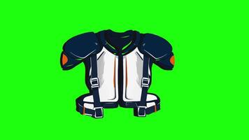 animated 3d icon football pads video