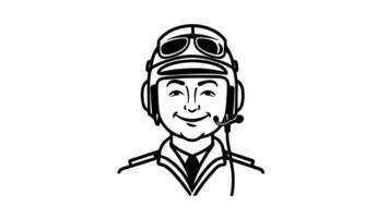 animação formulários uma esboço do a piloto ícone video