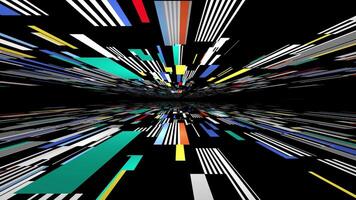 Colorful abstract motion blur with geometric lines video