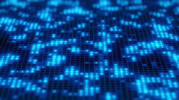 Glowing Binary Code Matrix in Blue video