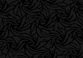 Camouflage seamless pattern. Classic clothing style masking camo repeat print. Dark grey and black color background vector