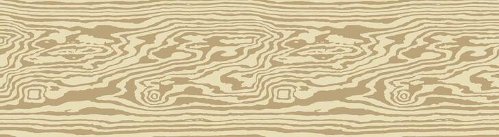 Light beige wood grain texture background. Empty natural tree pattern, seamless swatch template. Realistic plank, wavy plywood fibers vector