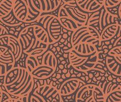 Stylish tile for CNC cutting monster in round shapes. Pattern for stencil. Ethnic authentic background with circle shapes. Seamless texture. Decorative lattice, wall panel vector