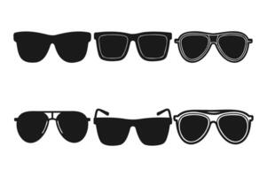 Array of Unique Sunglasses Shape vector