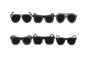Array of Minimalist and Statement Sunglasses Designs vector