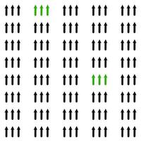 Arrow icon set cursor arrow up and symbol icons. Modern simple solid black arrows collection web design. vector