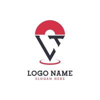 LT Location Icon Design. Modern LT Pinpoint Logo for Navigation, Map Apps, and Location Based Businesses vector