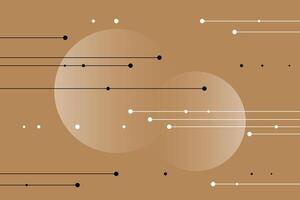 Luxury geometric background with thin line and circles. Quiet abstract backdrop. vector