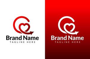 Letter C Connection logo, c love logo, cuddle cation logo, relation bonding, c heart shape, circle continuous logo, infinity line, arrow line fast forward speed branding, life coaching consulting logo vector