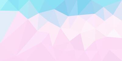 A pastel-colored polygonal abstract background featuring soft hues of pink, blue, and white, creating a calm and modern design. vector