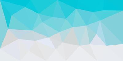 A modern polygonal abstract background in shades of turquoise, white, and gray, featuring a minimalist geometric design that exudes freshness and simplicity. vector
