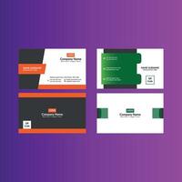 Modern Business Card Design in Bundle. Elegant Template Display for Promotional Campaign. vector
