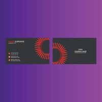 Modern Business Card Design. Abstract Layout Display for Promotional Campaign. vector