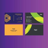 Modern Business Card Design in Bundle. Creative Template Display for Promotional Campaign. vector