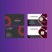 Modern Business Card Design in Bundle. Abstract Template Display for Promotional Campaign. vector
