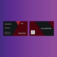 Modern Business Card Design. Minimal Template Display for Promotional Campaign. vector