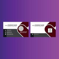 Modern Business Card Design. Creative Template Display for Promotional Campaign. vector