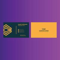 Modern Business Card Design. Abstract Template Display for Promotional Campaign. vector