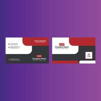 Modern Business Card Design. Minimal Layout Display for Promotional Campaign. vector