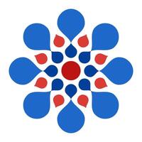 modern geometric pattern flat icon symbol for decoration flat design vector