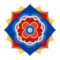 orient religious geometric pattern icon symbol for decoration flat design vector