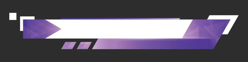 Lower third banner. Broadcast news lower third banner template design. Lower third bar template for breaking news. headline title. vector