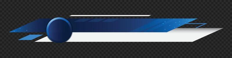 Futuristic design lower third banner. Broadcast news lower third banner template design. Lower third bar template for breaking news. headline title. vector