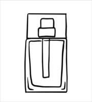 Stylish perfume bottle design, ideal for personal use, gifting, or display. Enhances any fragrance collection with elegance and charm. vector